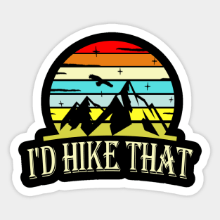 hiking Sticker